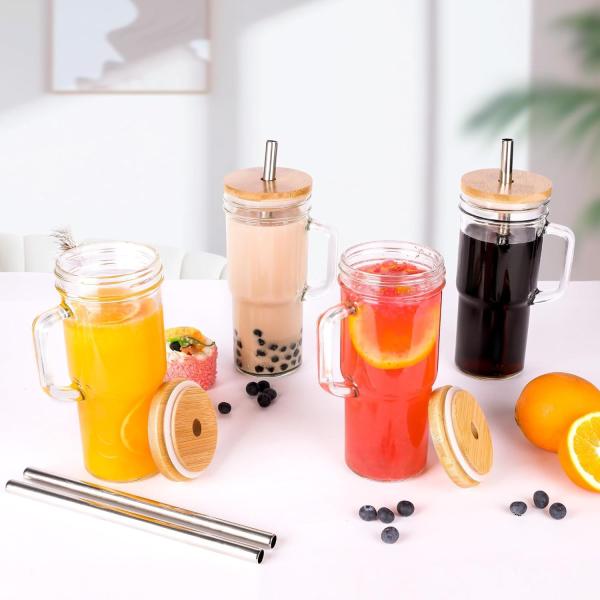 Bamboo Mason Jar Lid with Silicone Seal - Eco-Friendly Drinkware