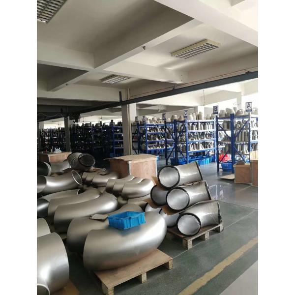 Radio largo del codo 45º en Avesta 254SMO 10