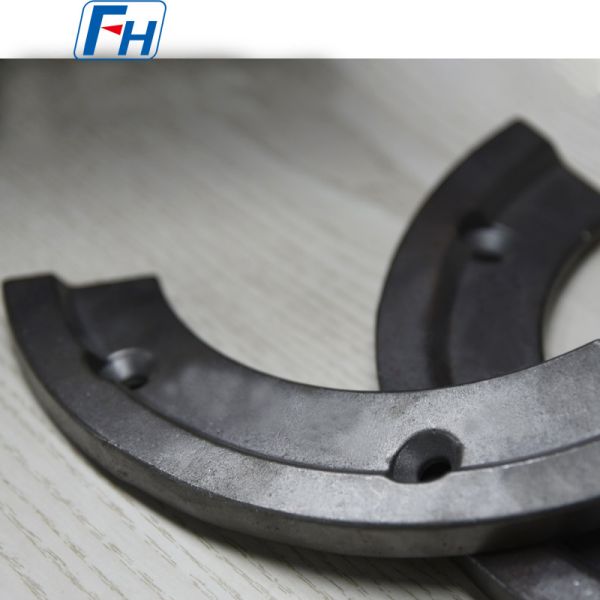 Concrete Mixer Wear Blades (Curved Type) | FH® Ni-Hard Alloy Blades