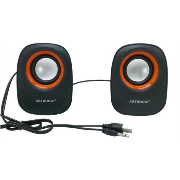 USB5V Portable Wired Computer Speaker 3.5mm Stereo For Laptop 3W