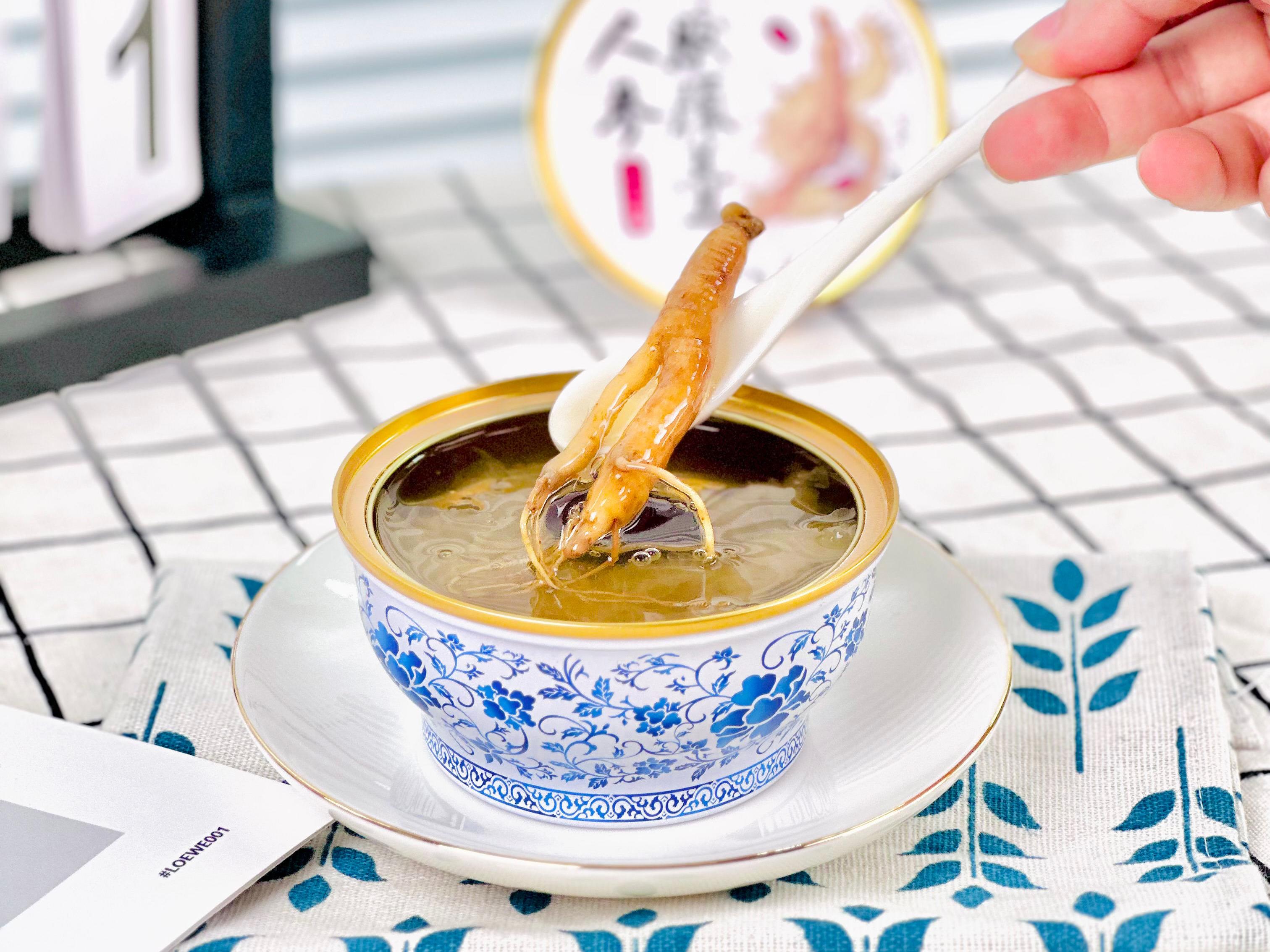 Ginseng Tremella Drink for Immune Boost and Skin Nourishment Ревитализация женьшеня тремелла десерт коллаген повышает иммунитет поддержка травяное питание растительный напиток готовый к употреблению здоровье