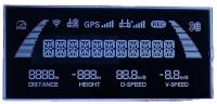 VDD 3.7V Full View Negative 14 Segment LCD Module Display Car DVD LCD Display 66*32mm