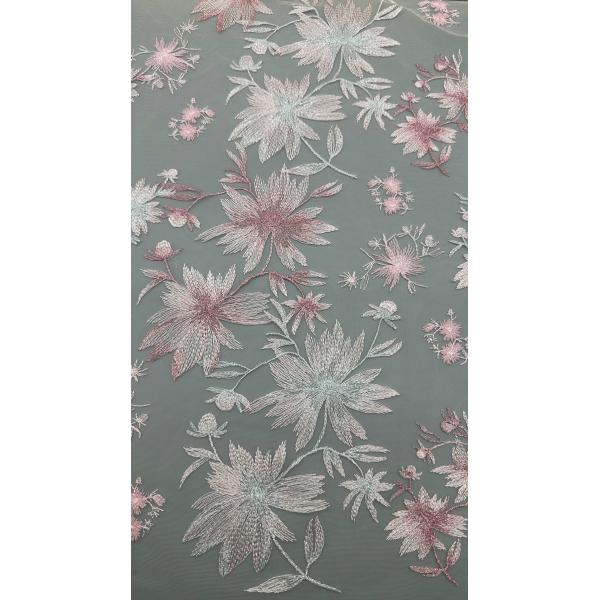 3D Floral Lace Fabric Durable and Elegant Luxary Embroidery Fabric Wedding Birthday Occasions Hight Quality Embroidery Lace Fabric