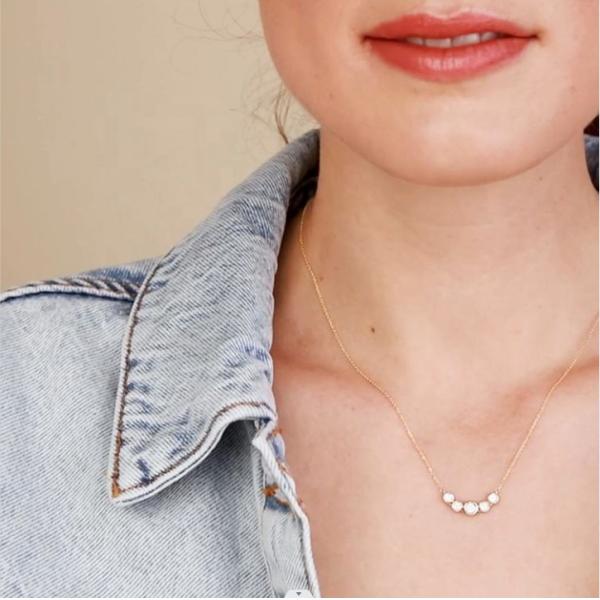 Родиовое золото 18 кв. Ожерелье женское 1,2 мм. Белое золото.