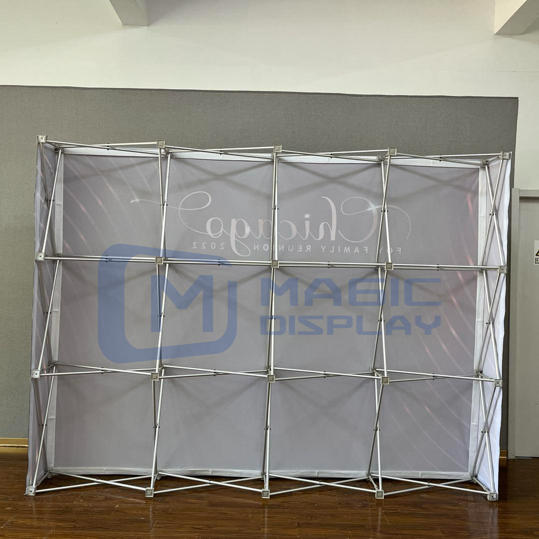 10ftX8ft Portable Pop Up Display tension fabric trade show display Backdrop
