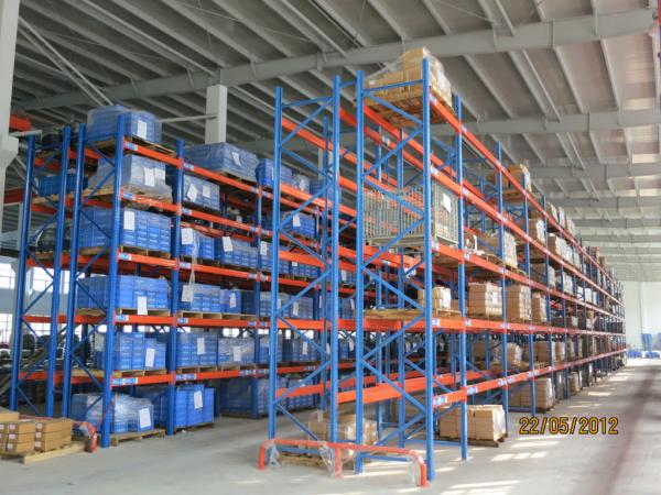 Blue Color Adjust Heavy Duty Pallet Racks / Warehouse Storage Systems