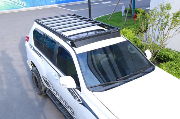 LC150 LC200 LC300 Toyota Roof Rack with Black Aluminum Platform and Powder Coating