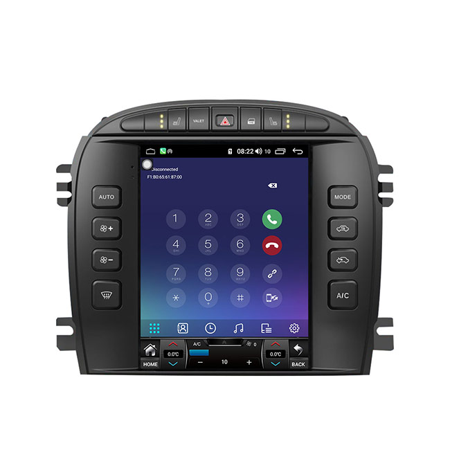 10,4 Din 128G 12v Carplay ягуара фасции автомобильного радиоприемника дюйма беспроводных одиночных