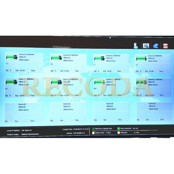 8 Ports Portable Docking Station For Police Body Worn Camera Management