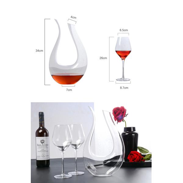 Графинчик вина Моутхблаун неэтилированный, графинчик вина круглого конуса современный легкий для того чтобы очистить