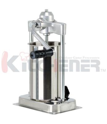 Front Cylinder Lock Manual Sausage Stuffer 15 Lb Vertical With Two Steel Bars