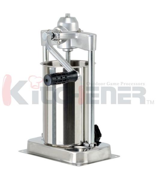 Stuffer manual dianteiro da salsicha do fechamento de cilindro um vertical de 15 libras com as duas barras de aço