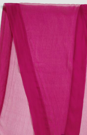 Crinkle Silk Chiffon Scarf