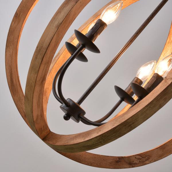 Industry Pendant Lighting Solid Kitchen Bar Coffee Shop Dining Room solid wood pendant lights(WH-VP-113)