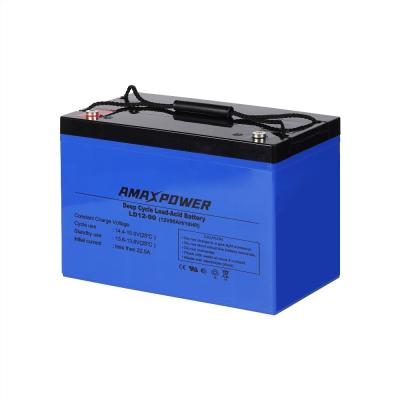 12v 70ah Agm Deep Cycle Caravan Battery 9.0A Vrla Lead Acid 80ah 90ah Solar Inverter