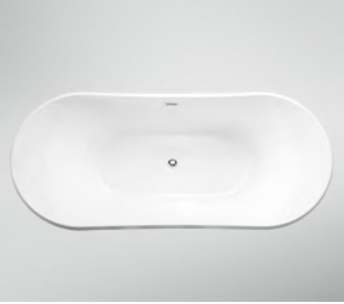 Thick Rim Border Ellipse Acrylic Freestanding Bathtubs for Fast Sales in Nigeria Market
