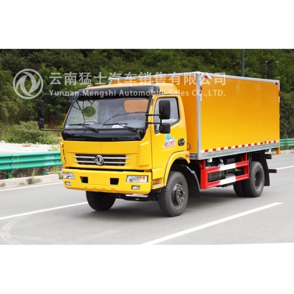 4x2 Light Duty Box Van Truck - Dongfeng Single Cab 5 Ton Payload 118kW 160 Engine - Commercial Delivery Cargo Truck