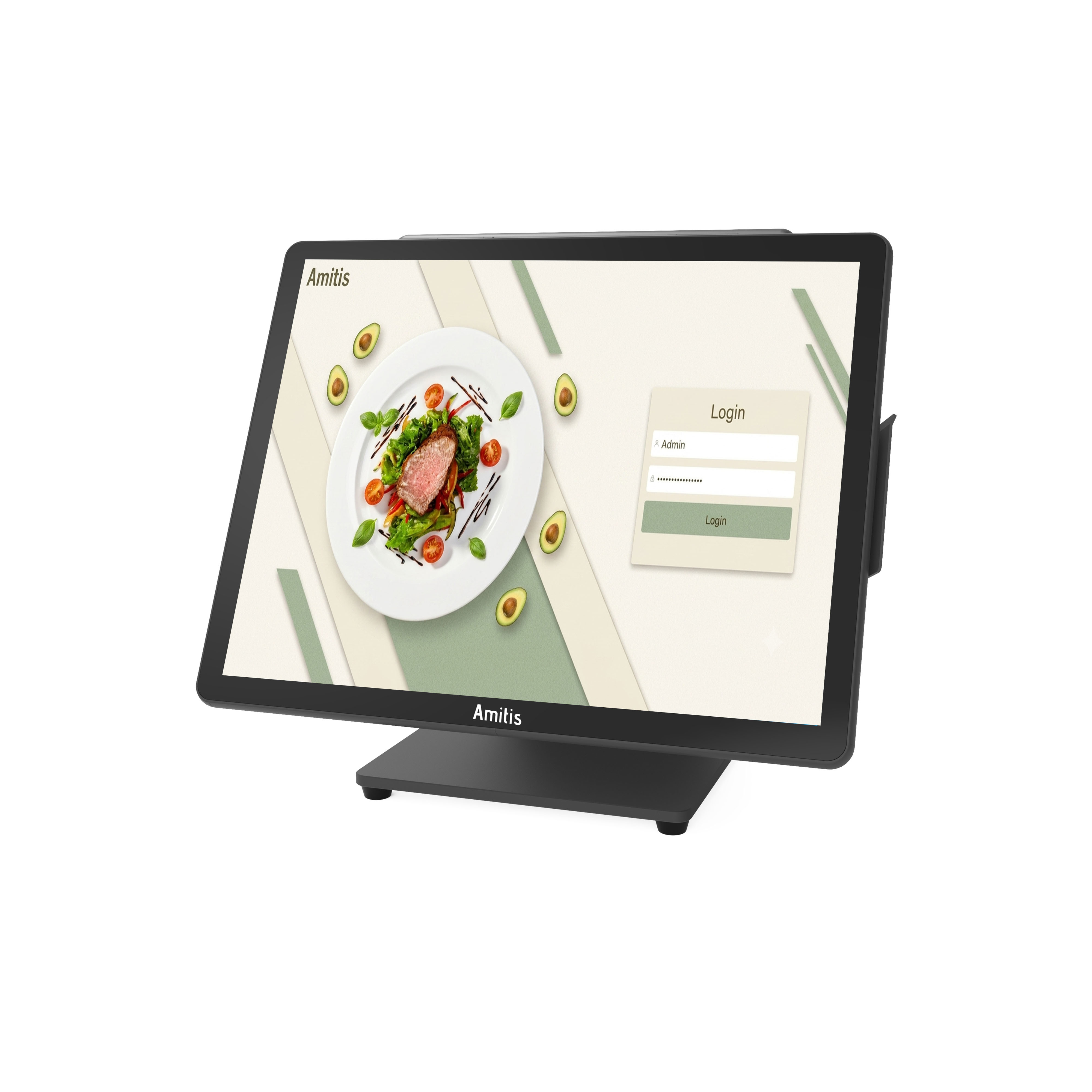 Compact Windows POS Terminal With Intel N95 Processor Streamlined Design For Retail Hospitality