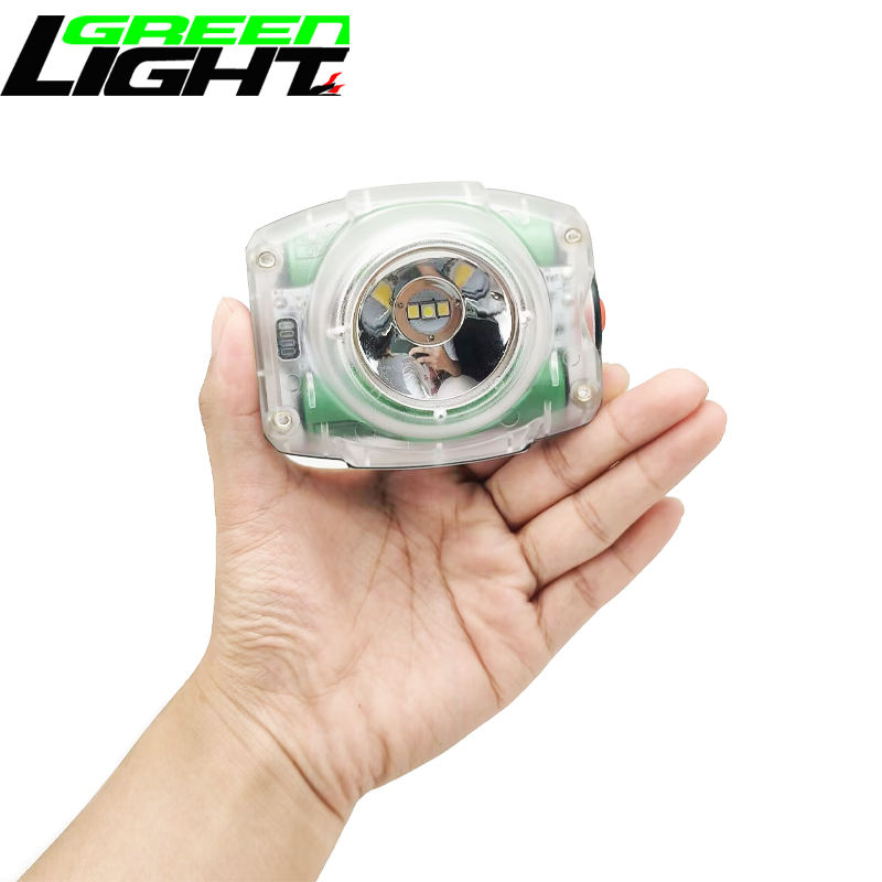 GLC-6M Cordless Mining Cap Lamp Rechargeable LED Miner Headlamp 23000Lux IP68 Waterproof Magnetic Charging Helmet Light