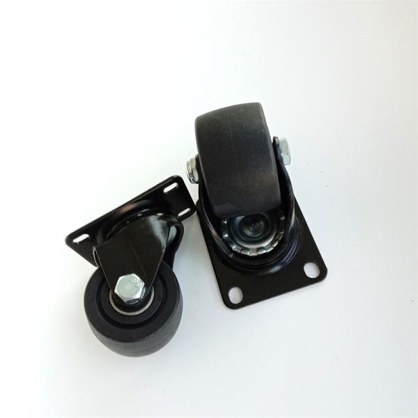 Industrial Cart Medium Duty Caster Wheels 100mm 75mm Orange PVC