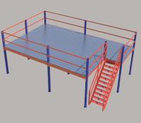 Plataforma de exhibición de la estructura de acero galvanizado en forma de H