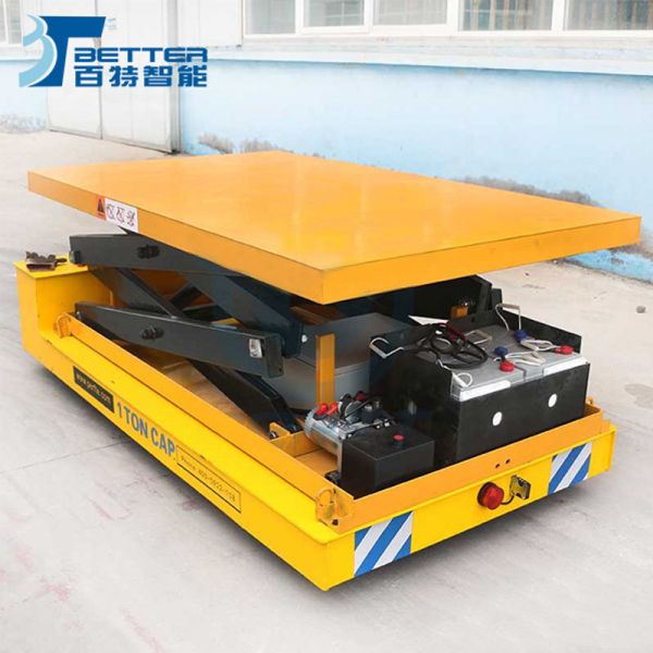 5t Agv Rotating Jacking Device Hydraulic Lifting Platformtransfer Transfer Cart
