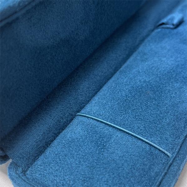 High End Suede Round Corner Hinged Jewellery Packaging Box for ring earring bangle bracelet necklace jewelry watch gift