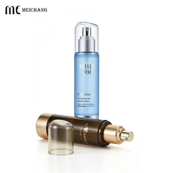 80ML/100ML High Transparency AS Airless Spray Bottle with Fine Mist Spray for Precise Dosing and Preservation