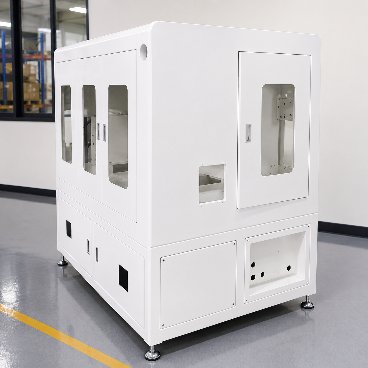 Fabricated Custom Machine Enclosures CE Certified Custom Steel Enclosures For Automated Production Equipment