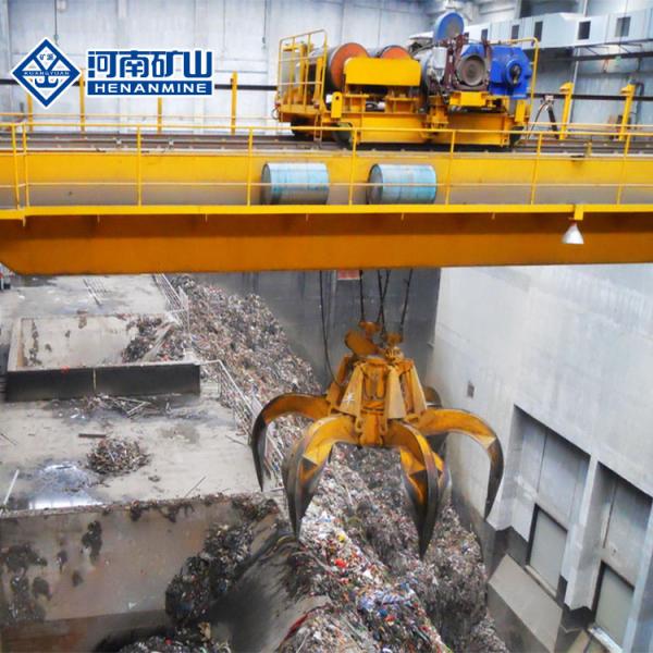3p Garage Bridge Crane , 100 Ton Overhead Crane Equipment With Grab Ce Certificate