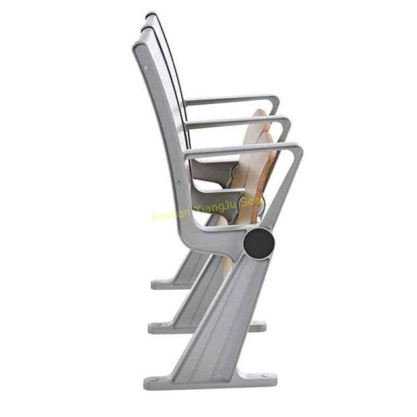 Floor Amount Metal Plywood Folding Up Student Chair And Table For Stadium