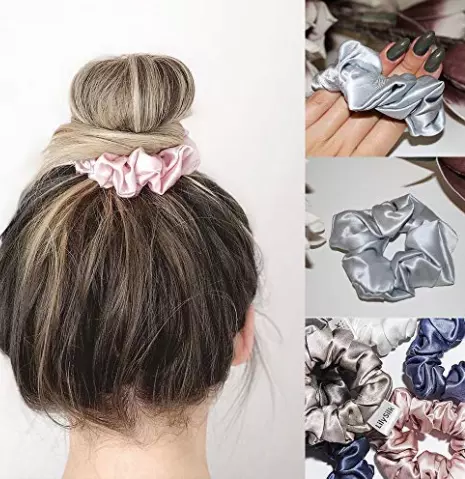 Double Side 25mm Mulberry Silk Scrunchies For Hair Private Logo