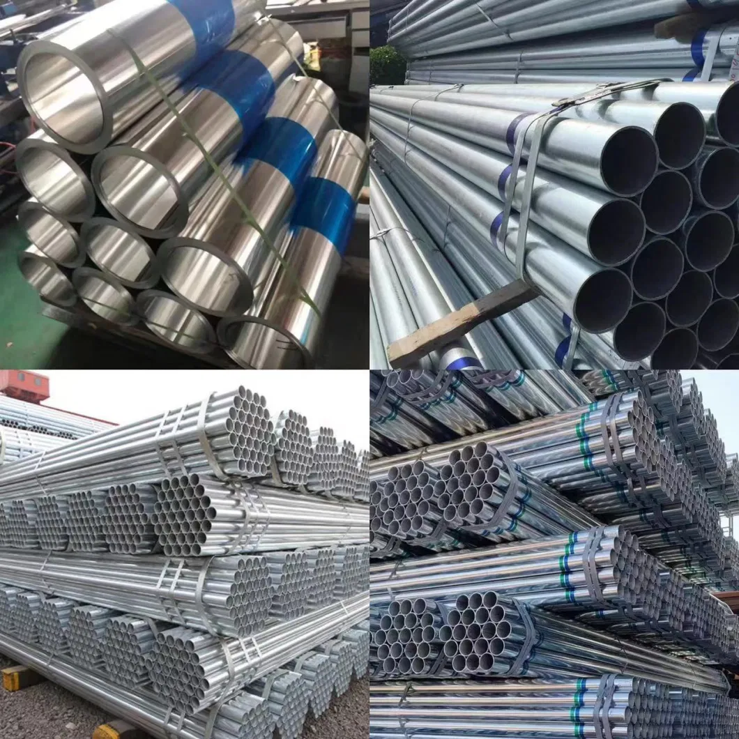 6m 12m tube d'échafaudage galvanisé à chaud zinc 40-600g/m2