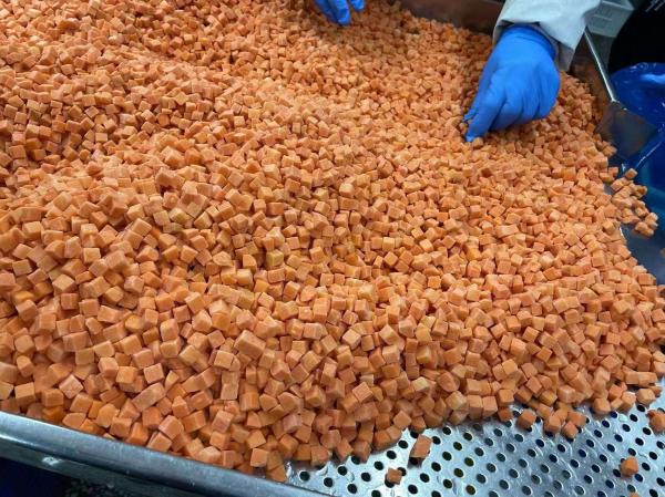 Wholesale Bulk Packed Frozen Pumpkin Diced Iqf Pumpkin Chunks Frozen Vegetables