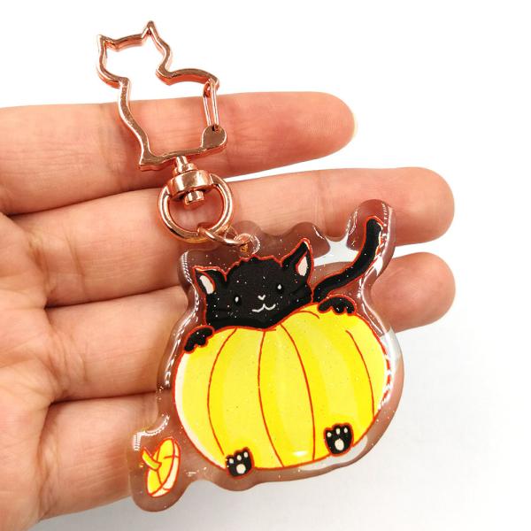 ROHS Certificate Acrylic Cute Cartoon Keychain No Deformation 20g-25g
