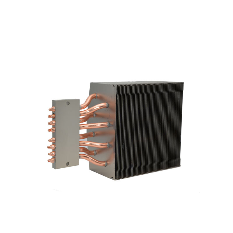 8 Heat Pipe Aluminum Fin Heatsink, High Power LED / Thermoelectric Cooler Heat Sink Module