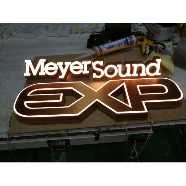 IP65 Custom Laser Cut Metal Signs 50mm Depth RoHs Certified