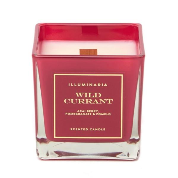 Glass Candle Jar Natural Aromatherapy Candles Home Scents Candles With Square Wooden Lid