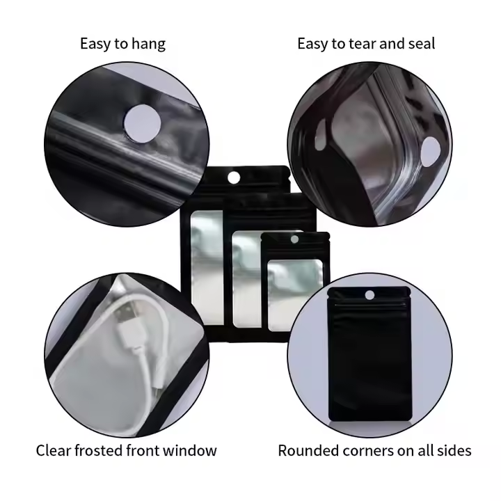 Factory Direct Supply Colourful High Quality Seal Anti Odour Vertical Bag Small Zipper Plastic Reusable Bags