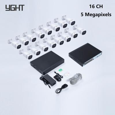 HDMI VGA 5MP Kit Camera POE Security 16 Channel NVR OEM