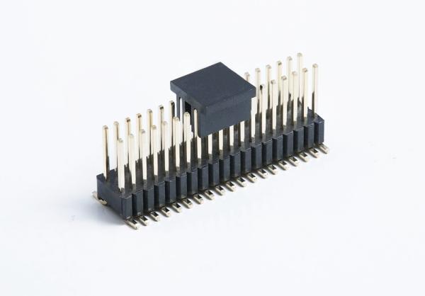 1.27mm Dual Plastic 2 - 100 Pin Header Connector H2.5mm DIP SMT Type PCB