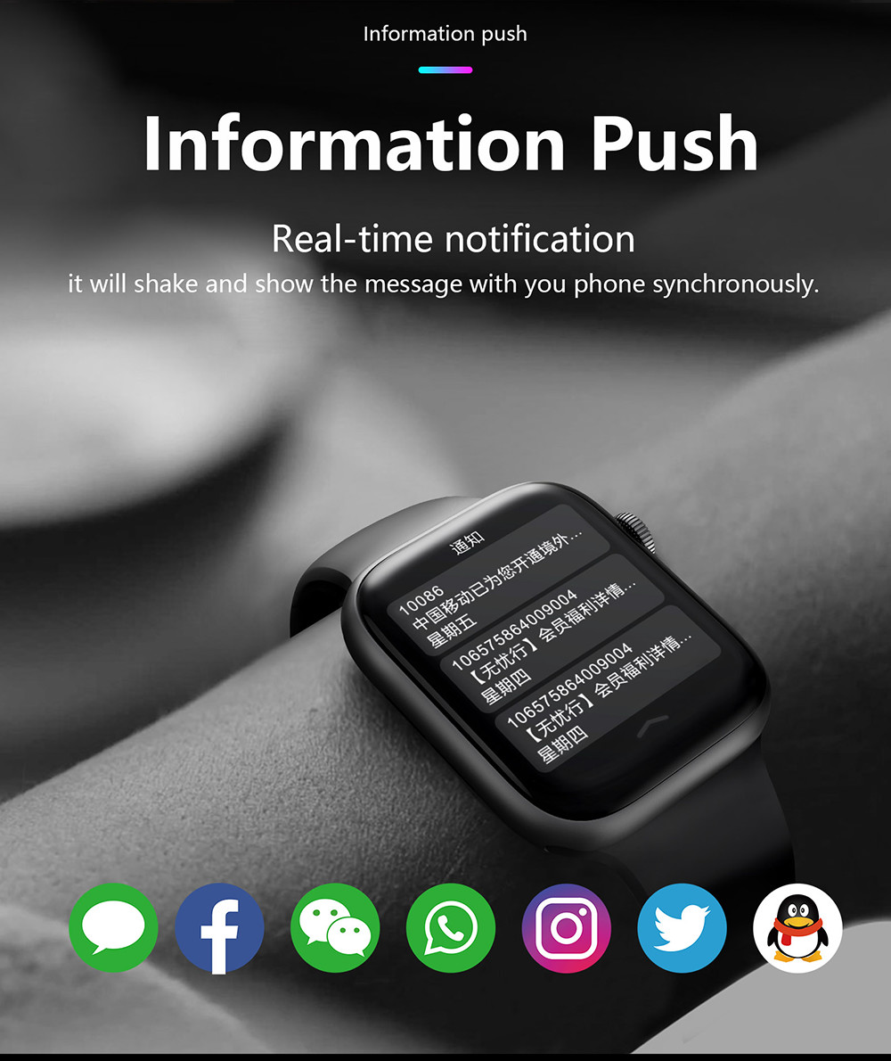 1,78» игр музыки Smartwatch дистанционного управления 200mah