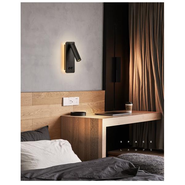Reading Wall Lamp Reading room 3W Bedside Bedroom ambient lighting book Room Lighting hotel Fixture Sconce For villa