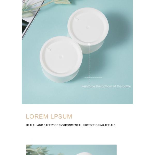 Wholesale Custom Logo Plastic Cosmetic Jar15g 30g 50g Cream Empty White Cylinder