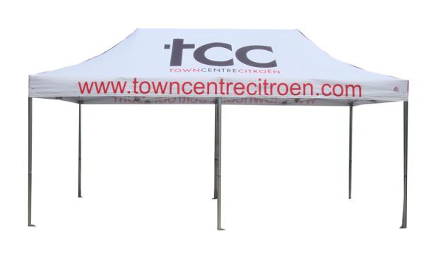 3X6 White Gazebo Tent CMYK Heat Transfer Printing Easy To Transport