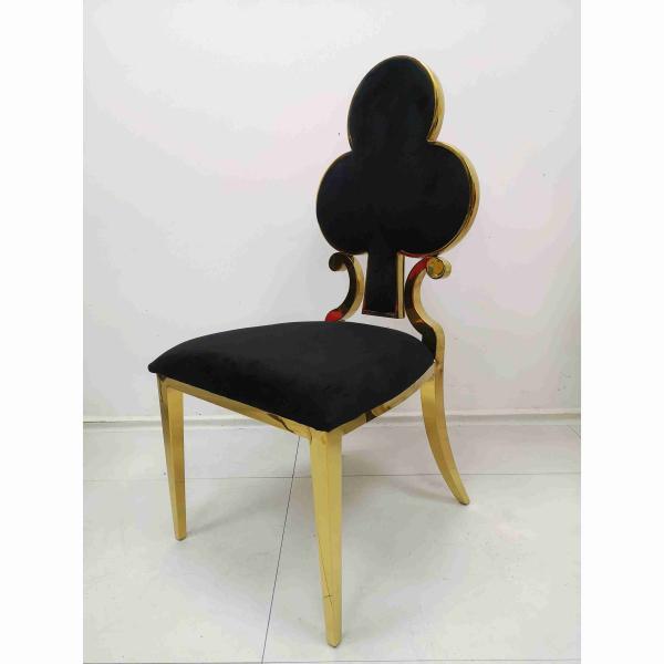 Обедать покера обитый цветком предводительствует железный каркас нержавеющей стали 201 W50xD65xH92cm