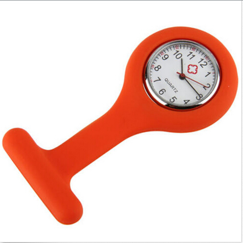 Chinese Movt SL68 Silicone Nurse Fob Watch Medical Watch Clip Printed Logo On Interchangable Watch Face For Doctors