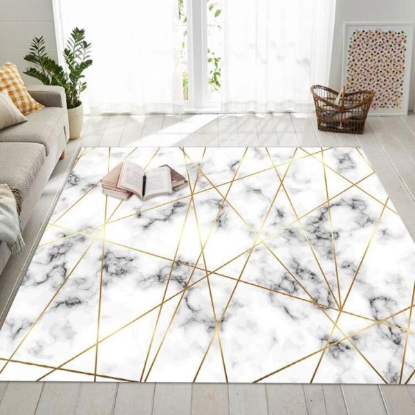Marble living room carpet, bedroom, dining room floor mat size can be customized