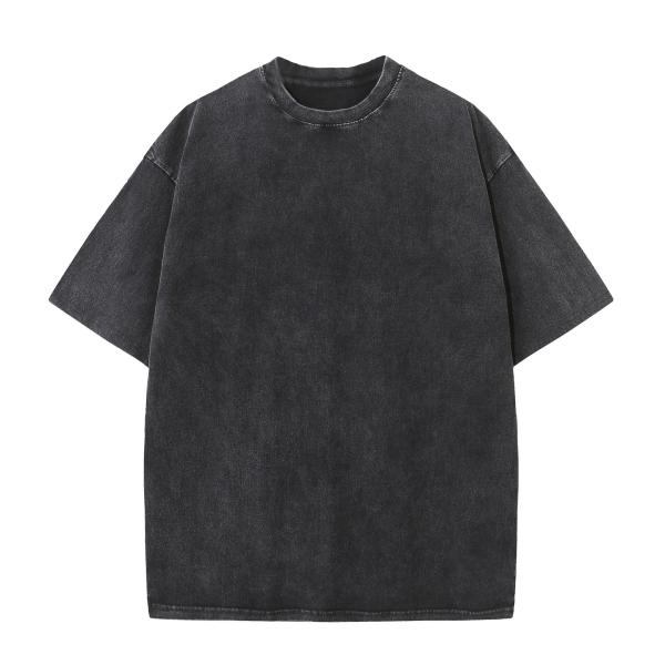 Loose Version 100%Cotton 230G Heavyweight Washed Streetwear T-Shirt for Oversize Men