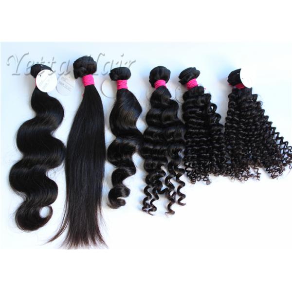 Long Lasting 100% Brazilian Virgin Hair , No Tangle Unprocessed Human Hair Extensions